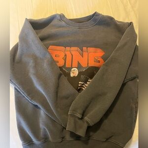 Anine Bing Gray and Orange Sweater